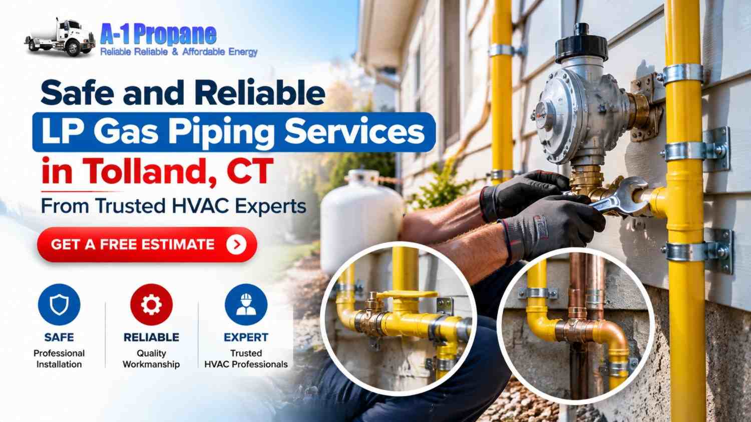 Safe and Reliable LP Gas Piping Services in Tolland, CT From Trusted HVAC Experts